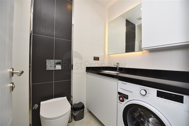 Квартира 1+1 в аренду на первой береговой линии в Махмутларе