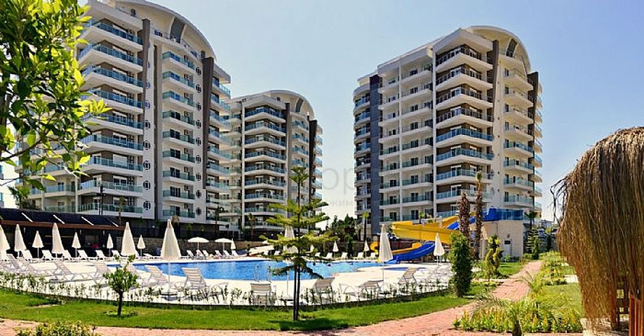 Апартаменты 1+1 в комплексе в отельной инфраструктурой в Авсалларе