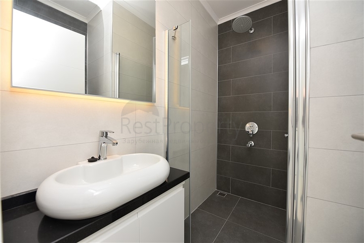 Двухуровневая квартира 2+1 с выходом в сад в Каргыджаке