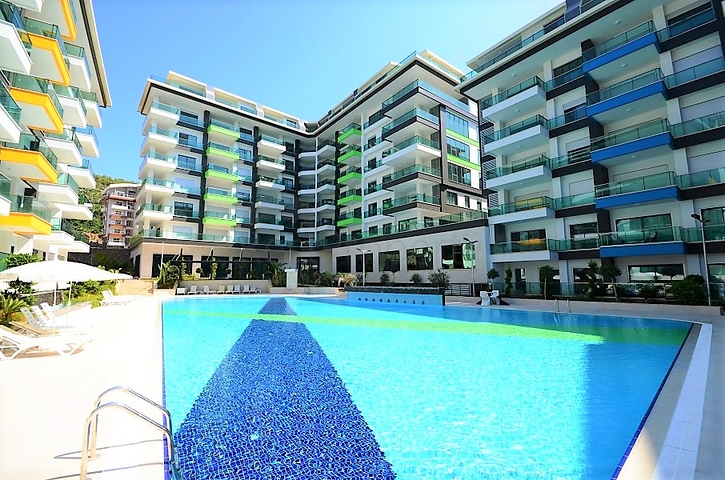 Двухуровневая квартира 2+1 с выходом в сад в Каргыджаке