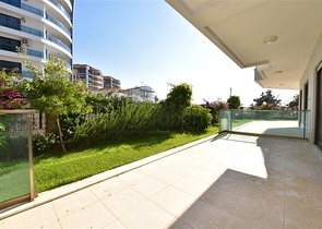 Двухуровневая квартира 2+1 с выходом в сад в Каргыджаке