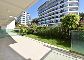 Двухуровневая квартира 2+1 с выходом в сад в Каргыджаке