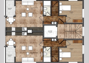 Квартира 2+1 скомплексе на берегу моря, в центре Алании