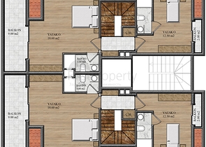 Квартира 2+1 скомплексе на берегу моря, в центре Алании