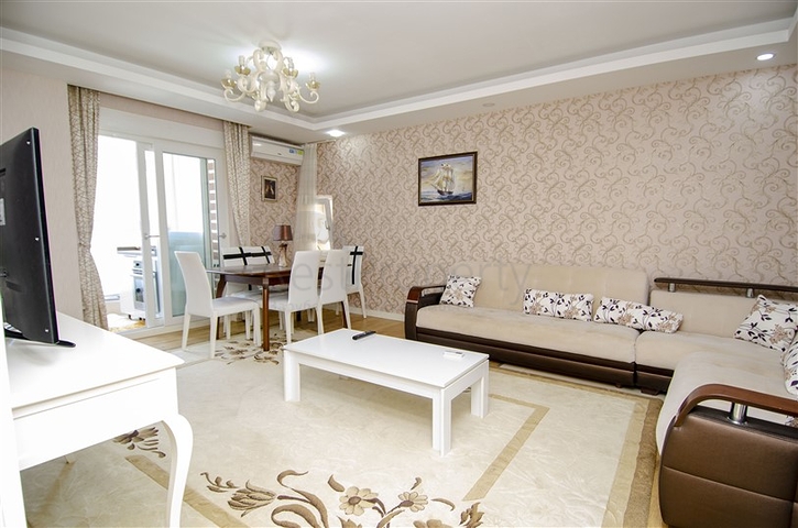 Двухкомнатная квартира с мебелью в Лимане Коньяалты