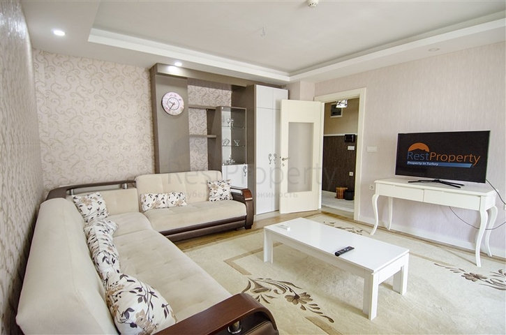 Двухкомнатная квартира с мебелью в Лимане Коньяалты