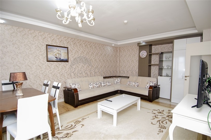 Двухкомнатная квартира с мебелью в Лимане Коньяалты