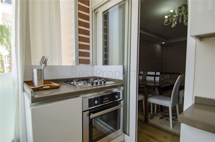 Двухкомнатная квартира с мебелью в Лимане Коньяалты