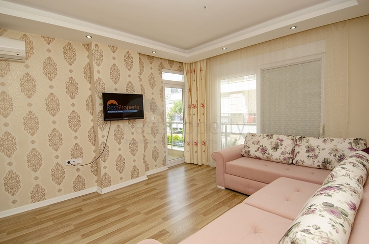 Двухкомнатная квартира с мебелью в Лимане Коньяалты