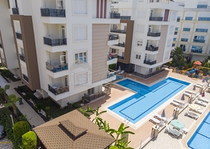 Двухкомнатная квартира с мебелью в Лимане Коньяалты