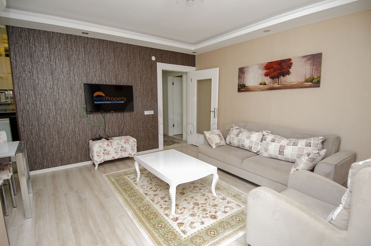 Трехкомнатная квартира с мебелью в районе Хурма Коньяалты