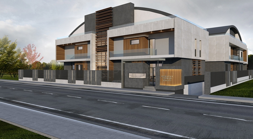 Виллы на завершающей стадии строительства в районе Коньяалты 