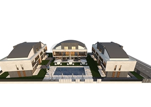 Виллы на завершающей стадии строительства в районе Коньяалты 