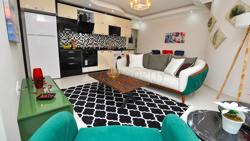 Меблированная квартира с одной спальней в центральной части Алании