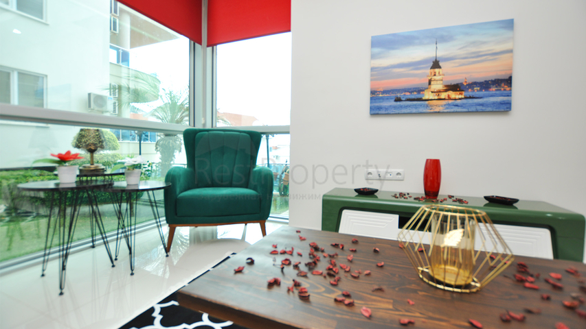 Меблированная квартира с одной спальней в центральной части Алании