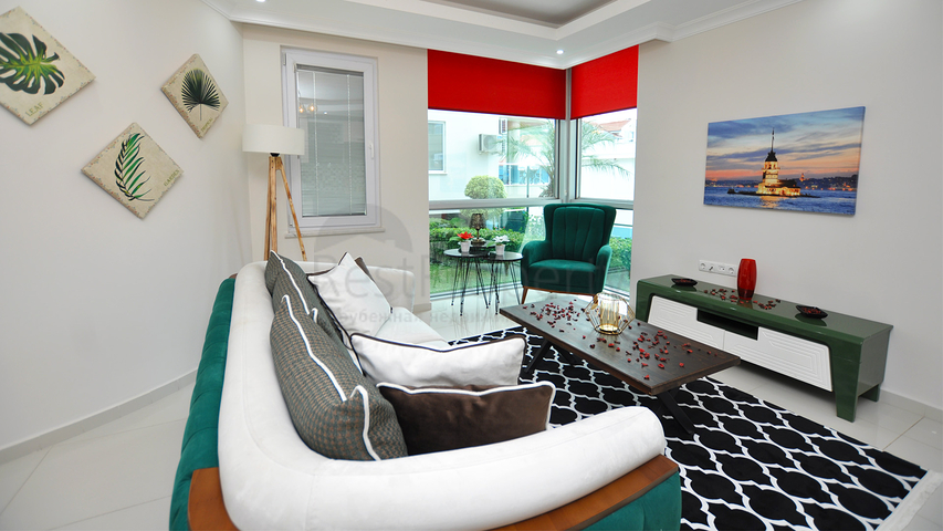 Меблированная квартира с одной спальней в центральной части Алании