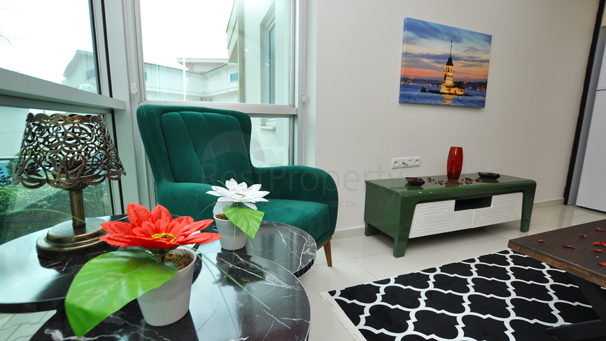 Меблированная квартира с одной спальней в центральной части Алании