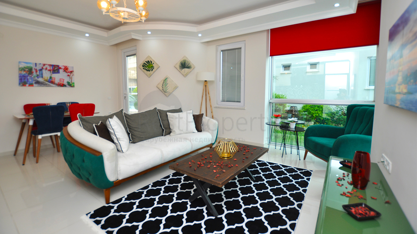 Меблированная квартира с одной спальней в центральной части Алании