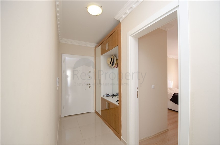 Квартира 2+1 с мебелью с видом на бассейн в Анталии