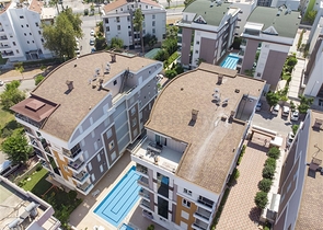 Пентхаус 5+1 с мебелью в 150 метрах от моря в Анталии