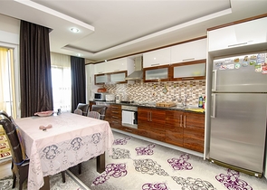 Пентхаус 5+1 с мебелью в 150 метрах от моря в Анталии