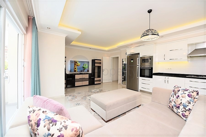 Просторная квартира 2+1 на аренду в европейском районе Алании