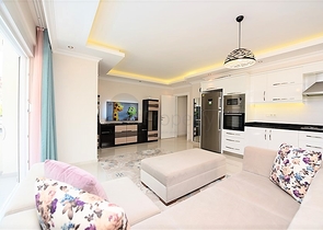 Просторная квартира 2+1 на аренду в европейском районе Алании