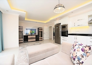 Просторная квартира 2+1 на аренду в европейском районе Алании