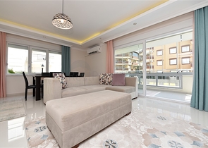 Просторная квартира 2+1 на аренду в европейском районе Алании