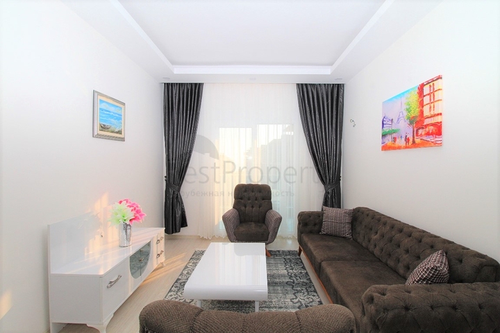 Двухкомнатные апартаменты в Махмутларе