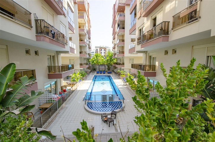 Квартира 1+1 с мебелью в комплексе 350 м до моря