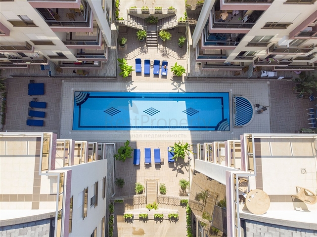 Квартира 1+1 с мебелью в комплексе 350 м до моря