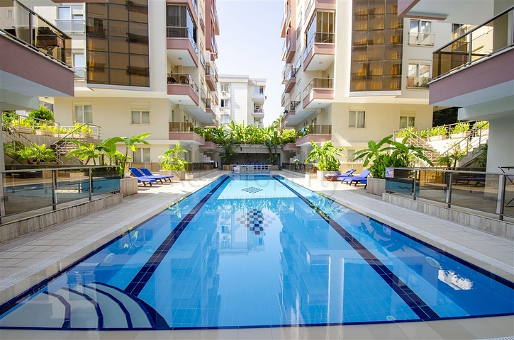 Квартира 1+1 с мебелью в комплексе 350 м до моря