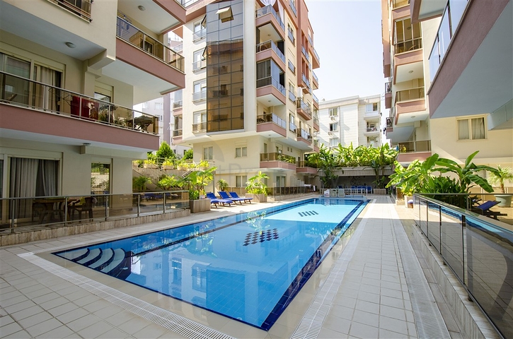 Квартира 1+1 с мебелью в комплексе 350 м до моря