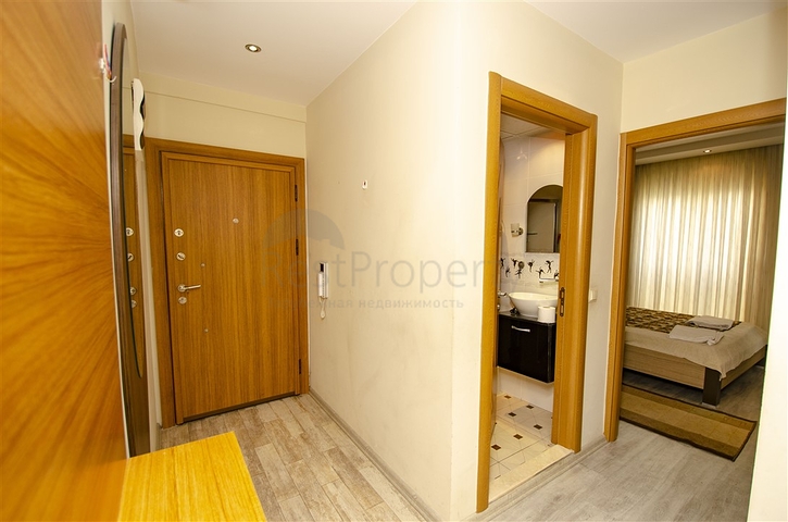 Квартира 1+1 с мебелью в комплексе 350 м до моря