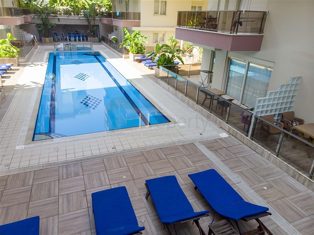 Квартира 1+1 с мебелью в комплексе 350 м до моря