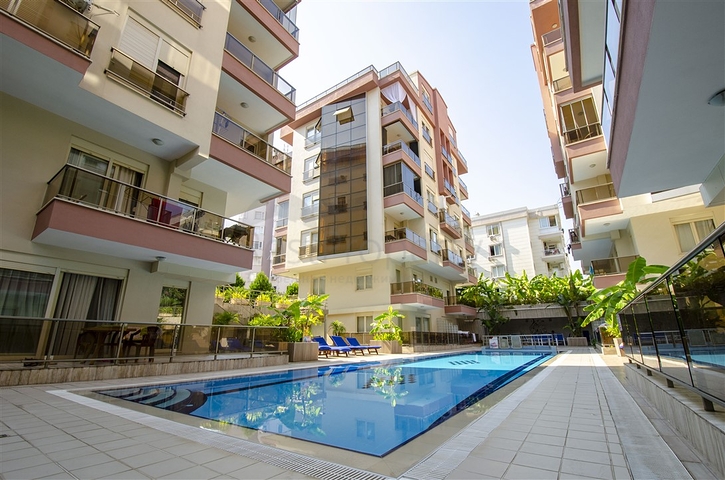 Квартира 1+1 с мебелью в комплексе 350 м до моря