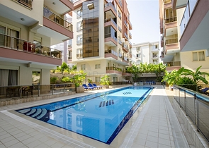 Квартира 1+1 с мебелью в комплексе 350 м до моря