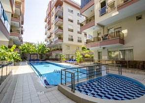 Квартира 1+1 с мебелью в комплексе 350 м до моря