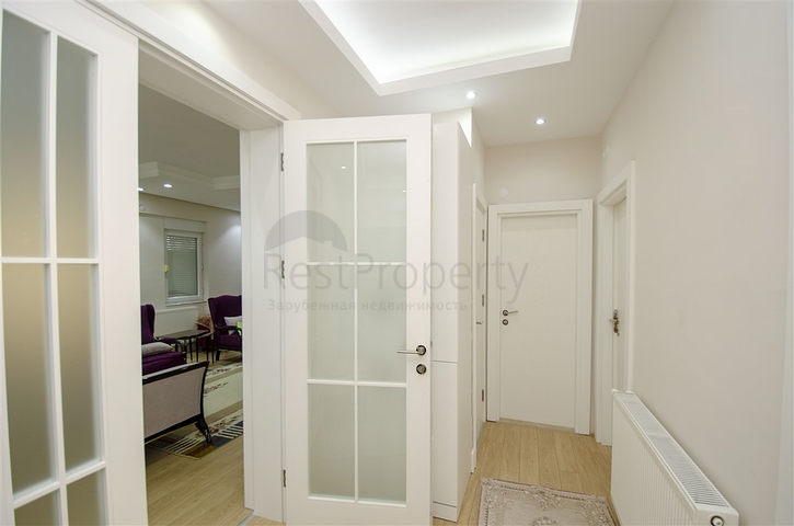 Квартира 2+1 в 150 м от пляжей Коньяалты в Анталии