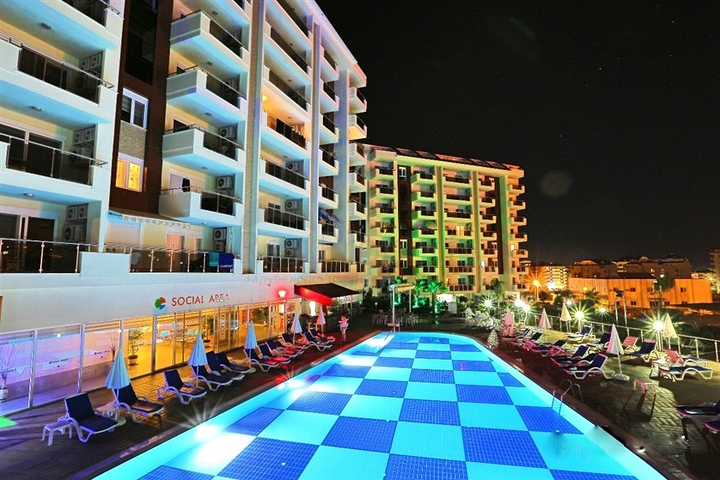 Двухкомнатная меблированная квартира в Авсалларе