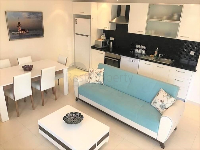 Двухкомнатная меблированная квартира в Авсалларе