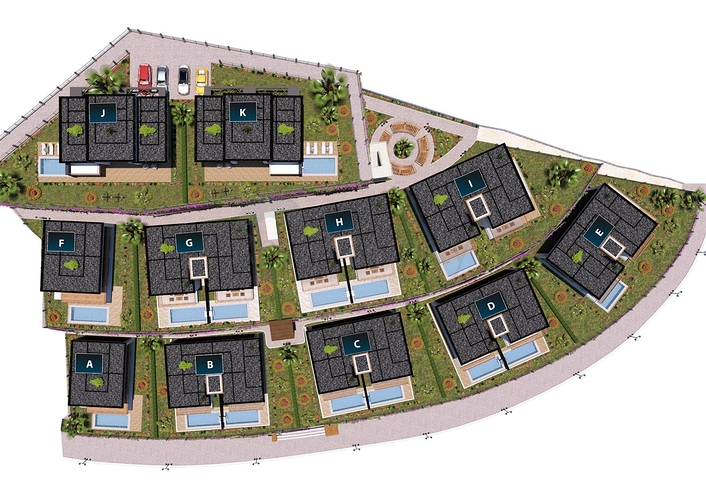 Новый проект вилл в районе Конаклы