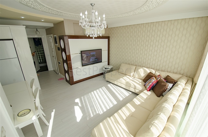 Элитная квартира 1+1 с мебелью в 150 м от моря и реки Боачай