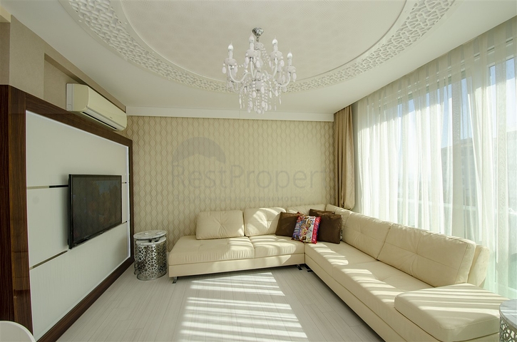 Элитная квартира 1+1 с мебелью в 150 м от моря и реки Боачай