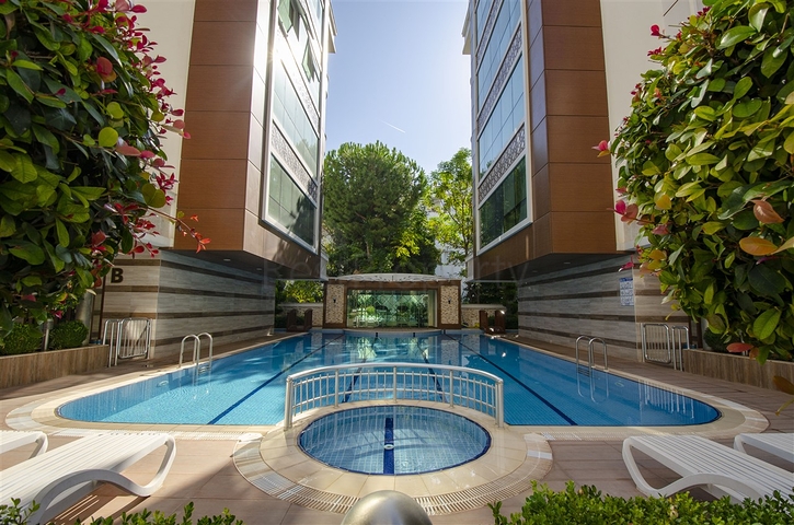 Элитная квартира 1+1 с мебелью в 150 м от моря и реки Боачай