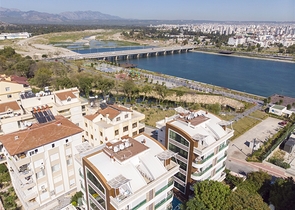 Элитная квартира 1+1 с мебелью в 150 м от моря и реки Боачай