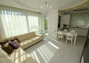 Элитная квартира 1+1 с мебелью в 150 м от моря и реки Боачай