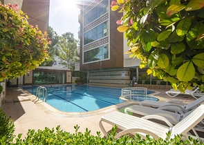 Элитная квартира 1+1 с мебелью в 150 м от моря и реки Боачай