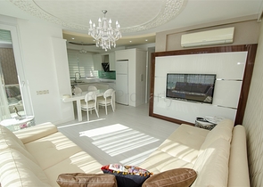 Элитная квартира 1+1 с мебелью в 150 м от моря и реки Боачай